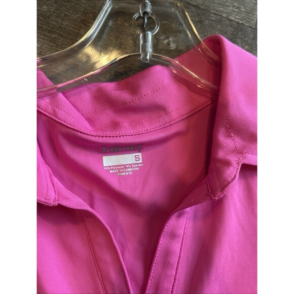 Hind Women’s Size Small Pink Polo Sleeveless Cropped Shirt - Picture 9 of 9